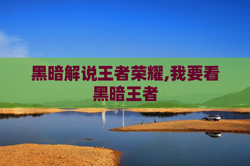 黑暗解说王者荣耀,我要看黑暗王者