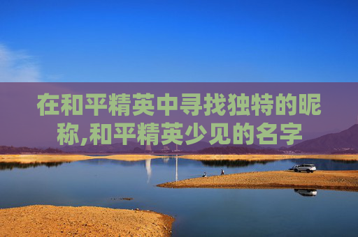 在和平精英中寻找独特的昵称,和平精英少见的名字