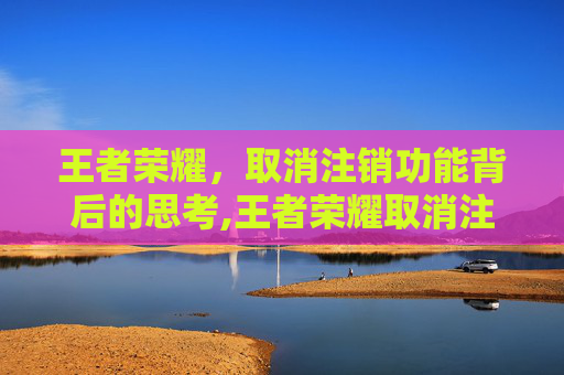 王者荣耀，取消注销功能背后的思考,王者荣耀取消注销怎么弄