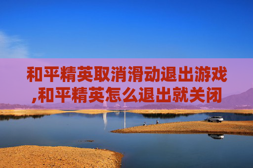 和平精英取消滑动退出游戏,和平精英怎么退出就关闭这个页面