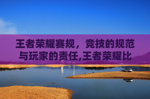 王者荣耀赛规，竞技的规范与玩家的责任,王者荣耀比赛赛程赛制