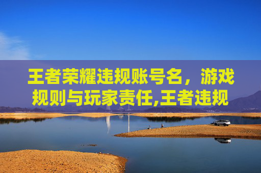 王者荣耀违规账号名，游戏规则与玩家责任,王者违规昵称id大全复制