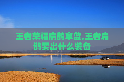 王者荣耀扁鹊拿蓝,王者扁鹊要出什么装备