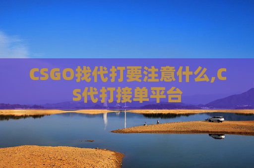 CSGO找代打要注意什么,CS代打接单平台
