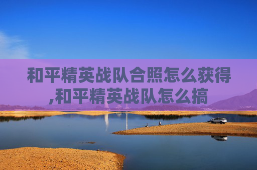 和平精英战队合照怎么获得,和平精英战队怎么搞