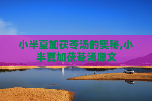 小半夏加茯苓汤的奥秘,小半夏加茯苓汤原文