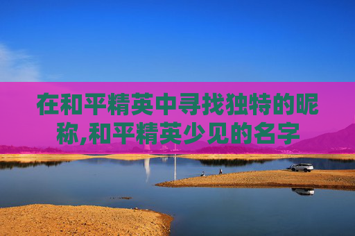 在和平精英中寻找独特的昵称,和平精英少见的名字